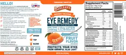 Label for Eye Remedy Tangerine Smoothie