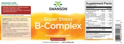 Label for Super Stress B-Complex with Vitamin C