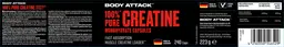 Label for 100% Pure Creatine Monohydrate Capsules