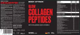 Label for Glow Collagen Peptides Natural Flavour