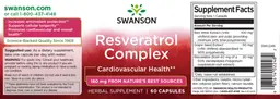 Label for Resveratrol Complex