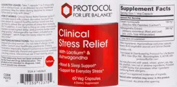 Label for Clinical Stress Relief