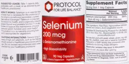 Label for Selenium 200 mcg