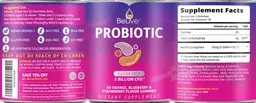 Label for Probiotic 5 Billion CFU