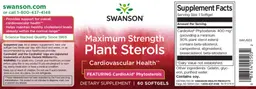 Label for Maximum Strength Plant Sterols