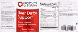 Label for Liver Detox Support
