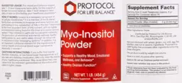 Label for Myo-Inositol Powder