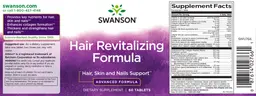 Label for Hair Revitalizing Formula
