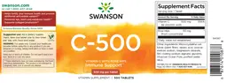 Label for C-500 mg