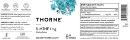 Label for 5-MTHF 1 mg
