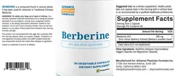 Label for Berberine 500 mg