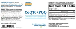 Label for CoQ10 + PQQ