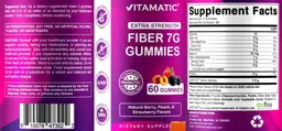 Label for Fiber 7G Gummies
