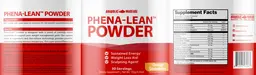 Label for Phena-Lean Powder Orange Strawberry