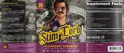 Label for Stim Lord Blackberry Lemonade