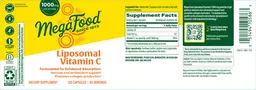 Label for Liposomal Vitamin C 1000 mg