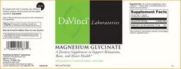 Label for Magnesium Glycinate
