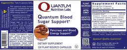 Label for Quantum Blood Sugar Support