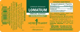 Label for Lomatium