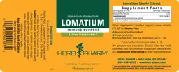 Label for Lomatium