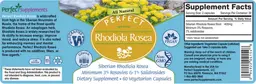 Label for Perfect Rhodiola rosea