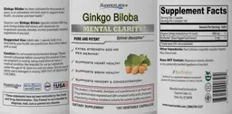 Label for Ginkgo Biloba