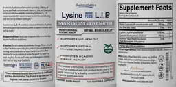 Label for Lysine Immune Plus L.I.P.