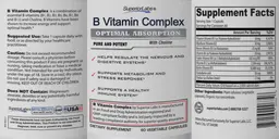 Label for B Vitamin Complex