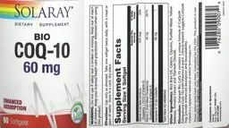Label for Bio CoQ-10 60 mg