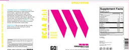 Label for BCAA 2:1:1 Pomegranate Acai