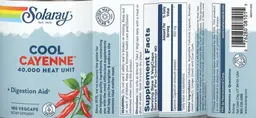 Label for Cool Cayenne 40,000 Heat Unit