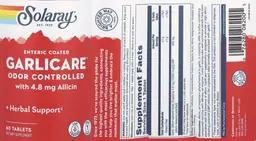 Label for Enteric Coated GarliCare