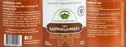 Label for Lipo Ashwagandha