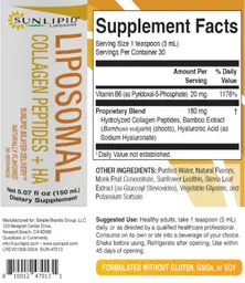 Label for Liposomal Collagen Peptides + HA