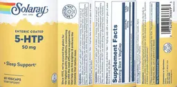 Label for 5-HTP 50 mg