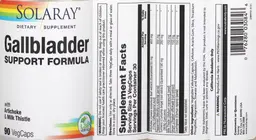 Label for Gallbaldder Support Formula