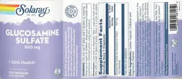 Label for Glucosamine Sulfate 500 mg