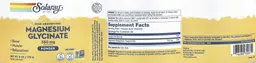 Label for High Absorption Magnesium Glycinate 350 mg Unflavored