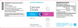 Label for Calcium Citrate 500 mg