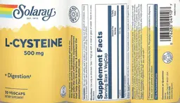 Label for L-Cysteine 500 mg