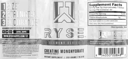 Label for Creatine Monohydrate
