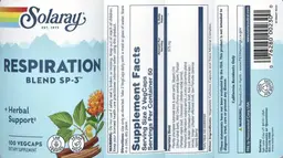 Label for Respiration Blend SP-3