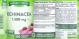 Label for Echinacea 1,300 mg