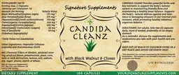 Label for Candida Cleanz