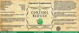 Label for Cortisol Reduce