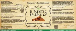 Label for Diabetic Balance