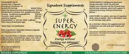 Label for Super Energy