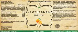 Label for Epstein Barr Support