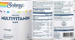Label for Spectro Multivitamin Man