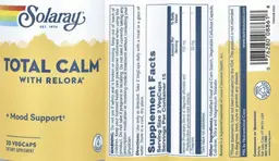 Label for Total Calm with Relora
